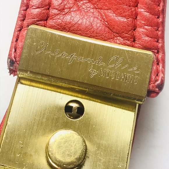 🅾️SOLD🅾️RARE VINTAGE MOSCHINO FIT LEATHER WOMAN' - Picture 5 of 12